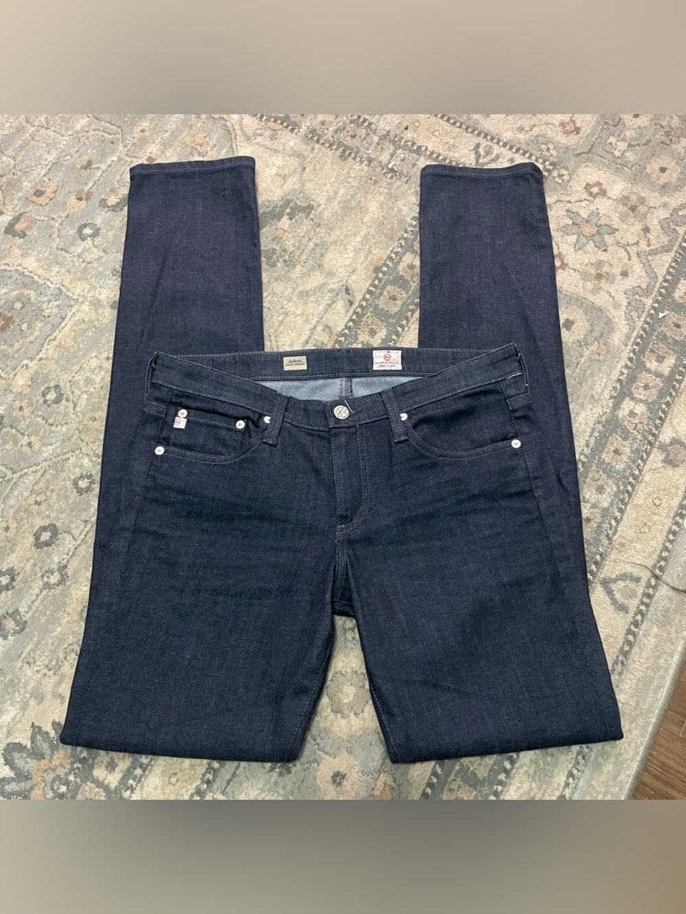 NEW AG Adriano Goldschmied Jeans Womens 29R Blue The Aubrey Skinny Straight USA